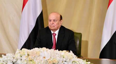 President Hadi: International Community must know we deal with gangs believe only in weapons