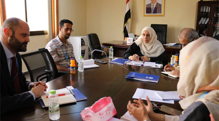Al-Kamal, OCHA's office discuss supporting non-government organizations