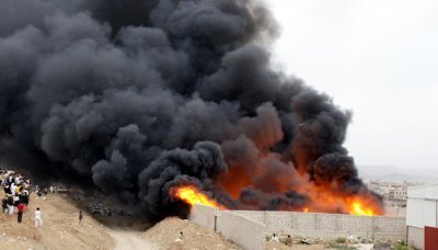 Fire ravages plastic raw materials store in capital