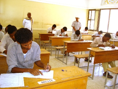 Al-deini inaugurates Final examinations for primary and secondary schools for 