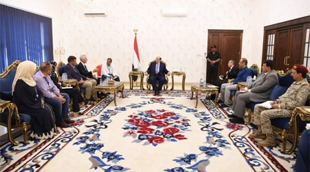 President Hadi receives UN's delegation