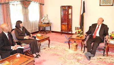 President Hadi meets with US diplomat
