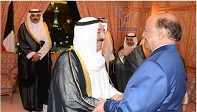 President Hadi telephones Kuwaiti Amir