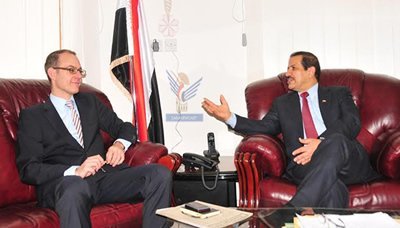 Higher Education Minister, German diplomat discuss scholarships for Yemenis
