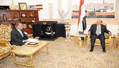 President Hadi receives letter from Jordanian counterpart
