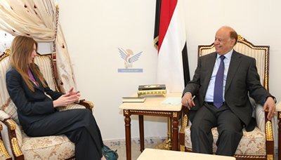President Hadi receives UK Ambassador
