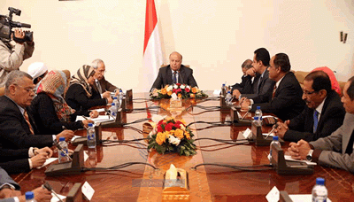 President Hadi gets acquainted with Constitution Drafting Committee's progress