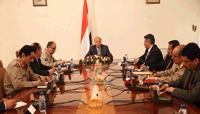 President Hadi receives Supreme Security Committee members