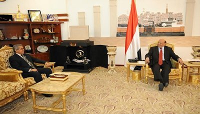 President Hadi receives GCC Director in Sana'a