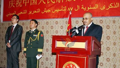Deputy head of staff praises Yemeni-Chinese military cooperation