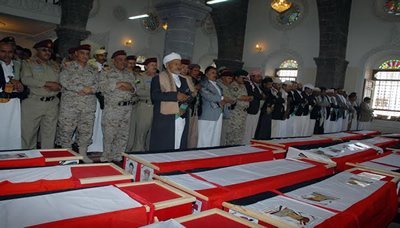 Funeral held for 14 soldiers killed by al-Qaeda in Hadramout