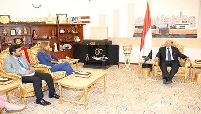 President Hadi receives UK ambassador