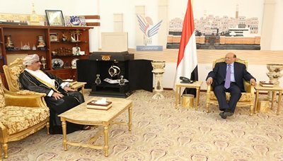 President Hadi meets Omani ambassador