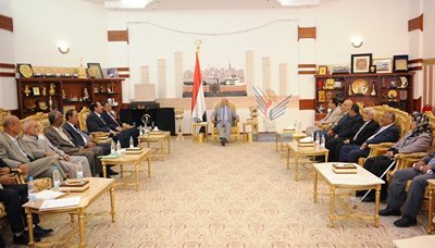President Hadi receives southern parliamentary members