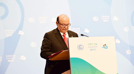 Hadi says climate change impacts increasing including in Yemen