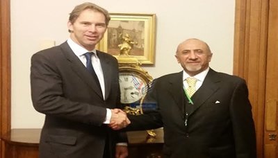 UK Minister for Middle East meets with Yemeni outgoing ambassador