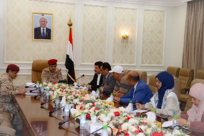 The National Commission of Inquiry discusses with the Minister of Defense the role of the military institution in protecting human rights in Yemen