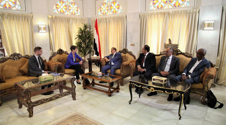 Al-Barakni, German Ambassador discuss latest developments in Yemen