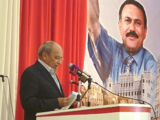  President  Advieor   attends a mass rally in Mukalla 