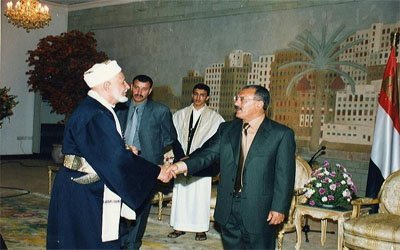  President Saleh meets religious scholars