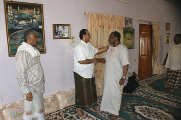 Al-deini visits  the great singer Karama Mursal 