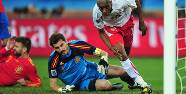 Swiss stun Spain in World Cup opener