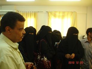 Hadhramaut University students  visits Hadhramaut Website