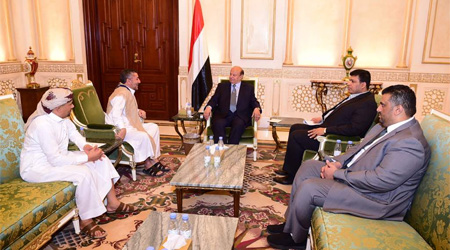 President Hadi receives Utma resistance leader 