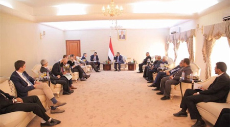 Yemen's PM receives the President of ICRC in Aden