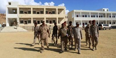 Commander “Al-bahsani” Inspects Buildings that have been Processed by the Second Military Region Leadership in Mukalla