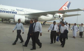 Malasian Delegation arrives in Mukalla