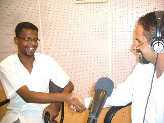 Poet Rushdy Laksah  (Abu Rashed ) in  Radio Seiyoun  hospitality