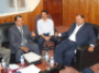 Discussesions on ways to raise their standards of services at Wadi  Hadramout Land Branch