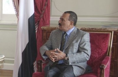 President Saleh meats UK Premier Cameron