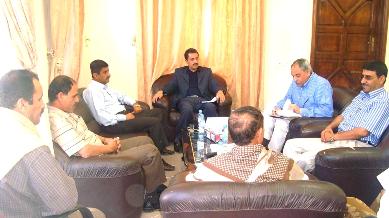 Al-aa'jam heads a meeting in Seiyoun  discussing ways overcome the obstacles