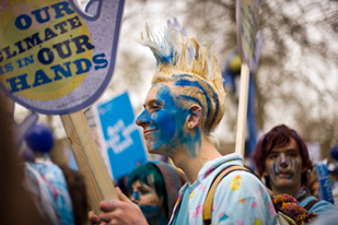 Climate protesters march in London