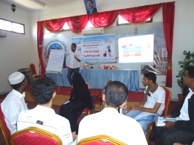 Shabab Al-mustaqbal implements   training session for comunity  on how 