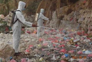 Spraying campaign against  dengue fever continues in Ghail Bawazir