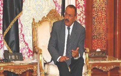 Saleh meets sheikhs, dignitaries in some districts of Dhamar