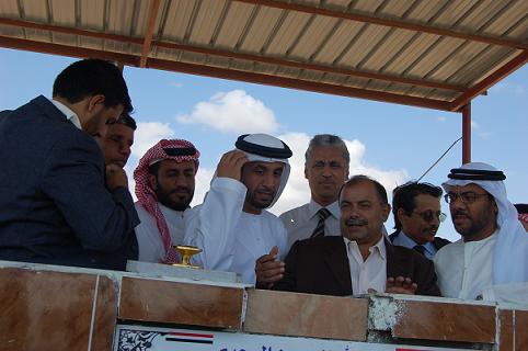Laying foundation stone for the construction of the Sheikh Khalifa A-lnahyan City 