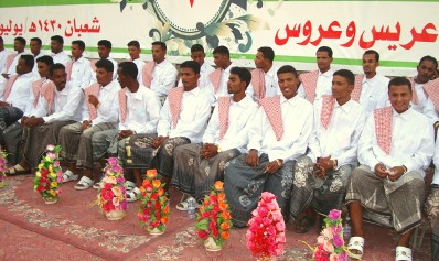 A mass wedding for 74  bride and thier Groom in Sueri Tarim Districe
