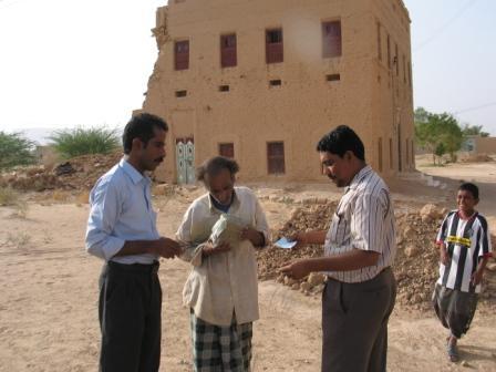 Partially affected    in Wadi Al-ain and Hora   are paid for reconstruction,   from house to house