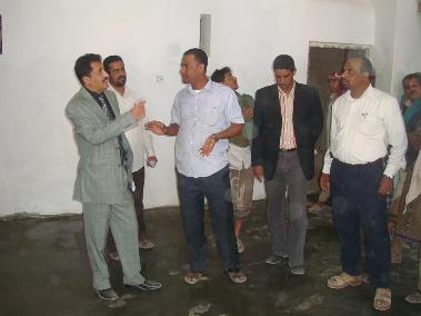 Al-a’ajam inspects the progress of work  going on at Al-shami house