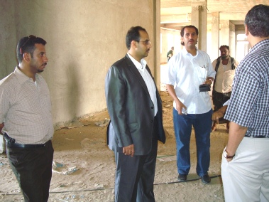 Aldeini inspects administrative building project in New Mukalla MCH Hospital