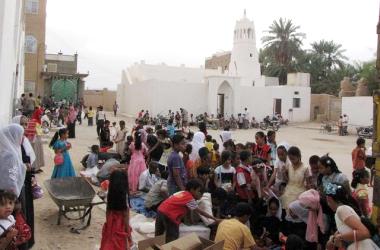 Seiyoun city celebrates "Khataem" bidding farewell  on the night of 25 Ramadan. 