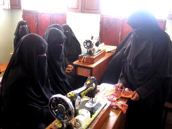 Training courses begin  in Seiyoun in the areas of  sewing, embroidery and  