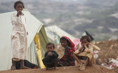 Al-Mazrak camp, thousands displaced people waiting assistances