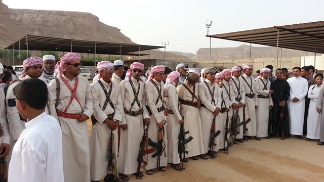 In a  mass marriage ceremony Bani Tamim tribe in Hadramout celebrates the 