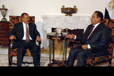 Saleh and Mubarak hold Cairo talks
