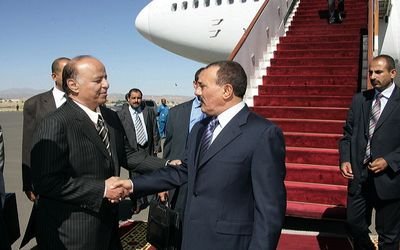 President of the Republic return  back to Mukalla after a short visit to Qatar